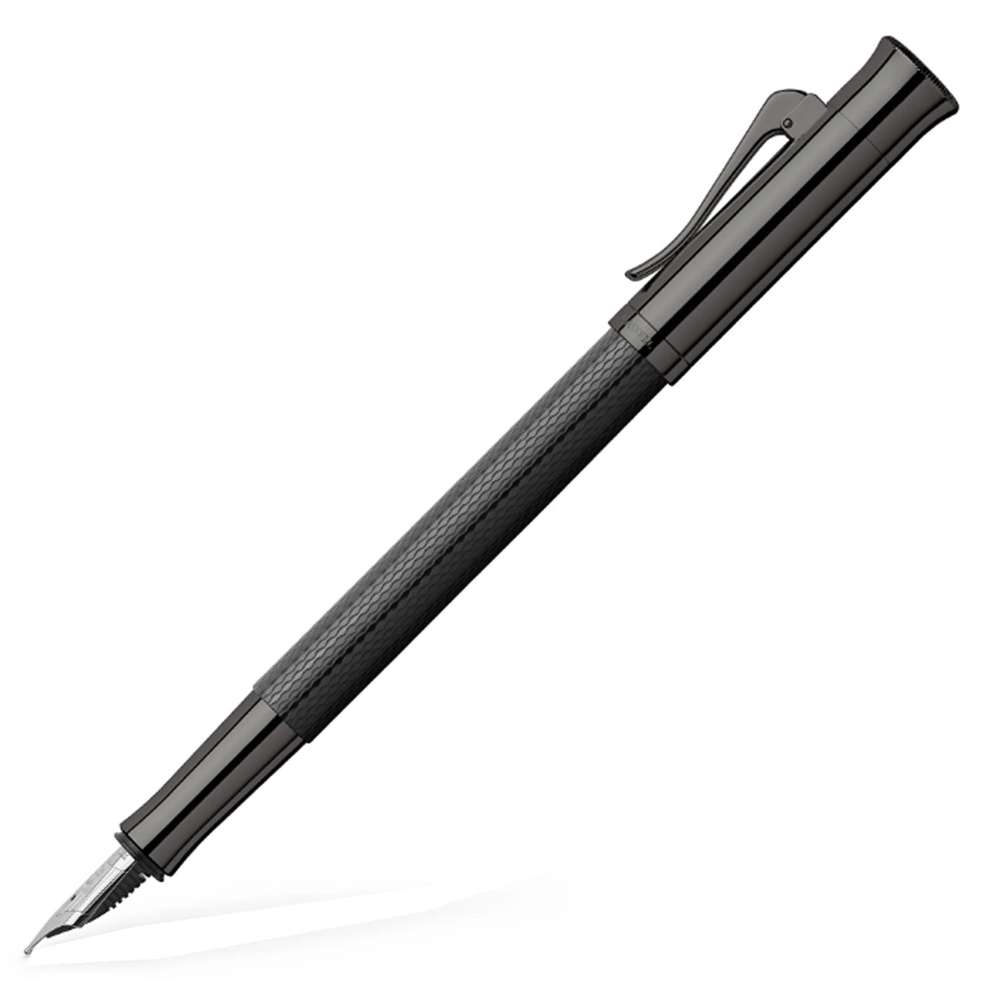Graf Von Faber-Castell Guilloche Black Edition Fountain Pen - Anthracite 1