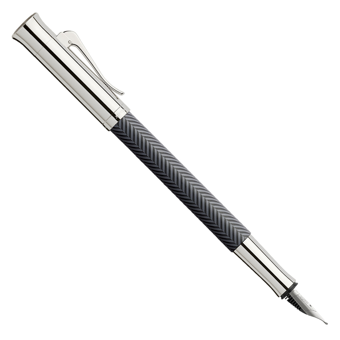 Graf Von Faber-Castell Guilloche Black Edition Fountain Pen - Anthracite