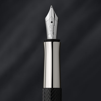 Graf Von Faber-Castell Guilloche Fountain Pen - Black