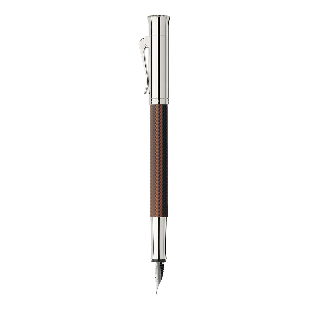 Buy Graf Von Faber Castell Guilloche Cognac Brown Fountain Pen