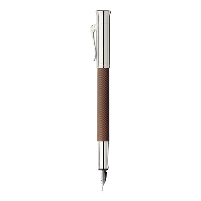 Graf Von Faber-Castell Guilloche Fountain Pen - Cognac Brown