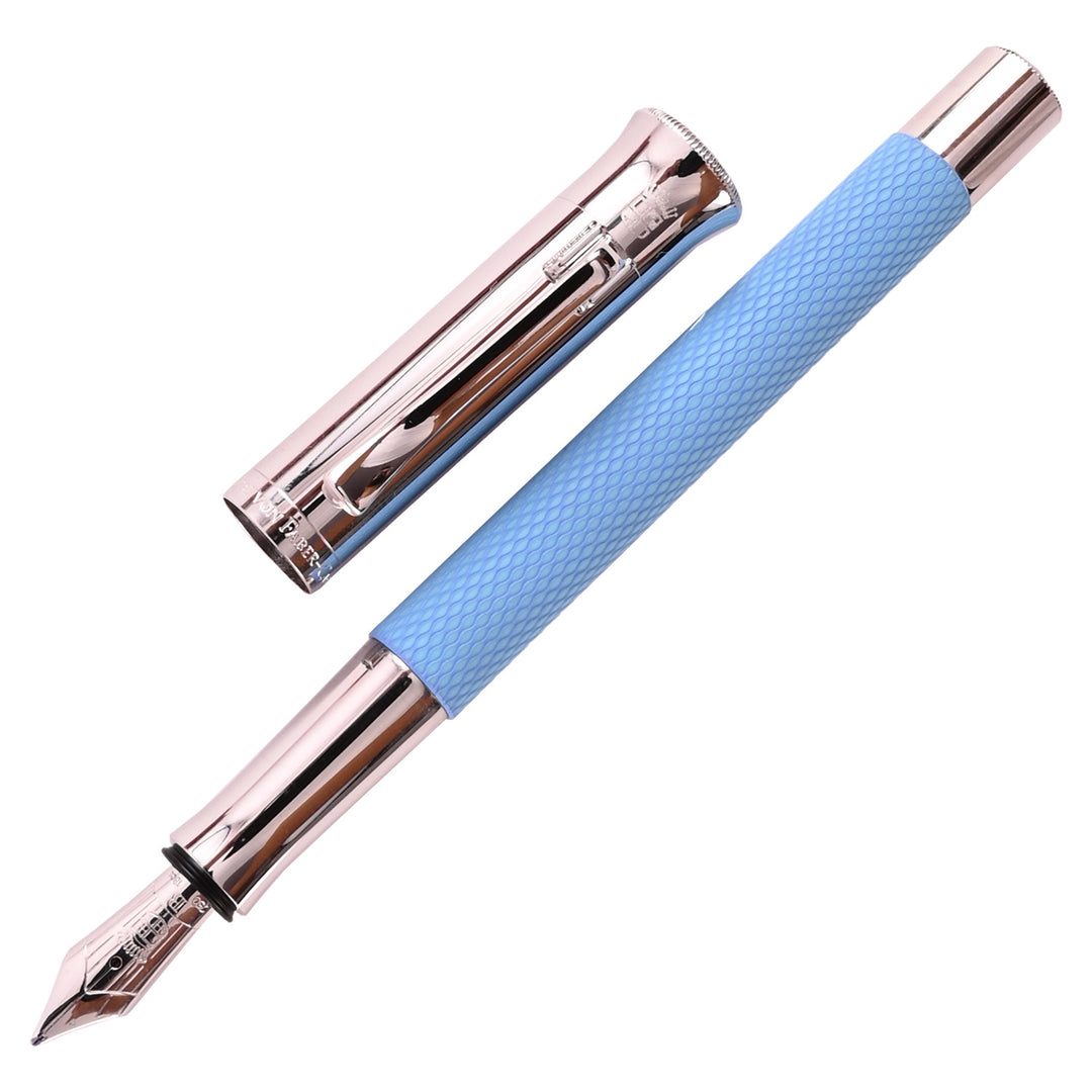 Graf Von Faber-Castell Guilloche Fountain Pen Gulf Blue