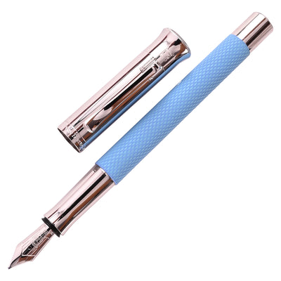 Graf Von Faber-Castell Guilloche Fountain Pen - Gulf Blue 1