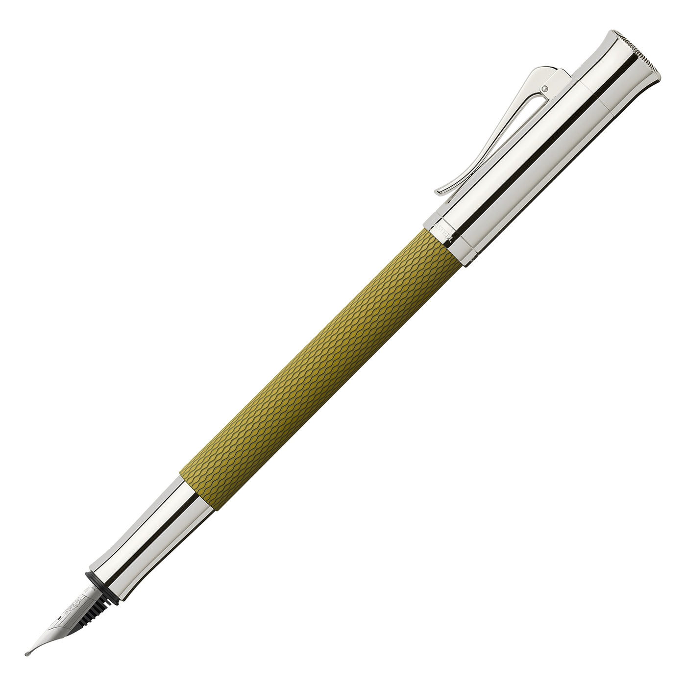 Graf Von Faber-Castell Guilloche Fountain Pen - Olive Green