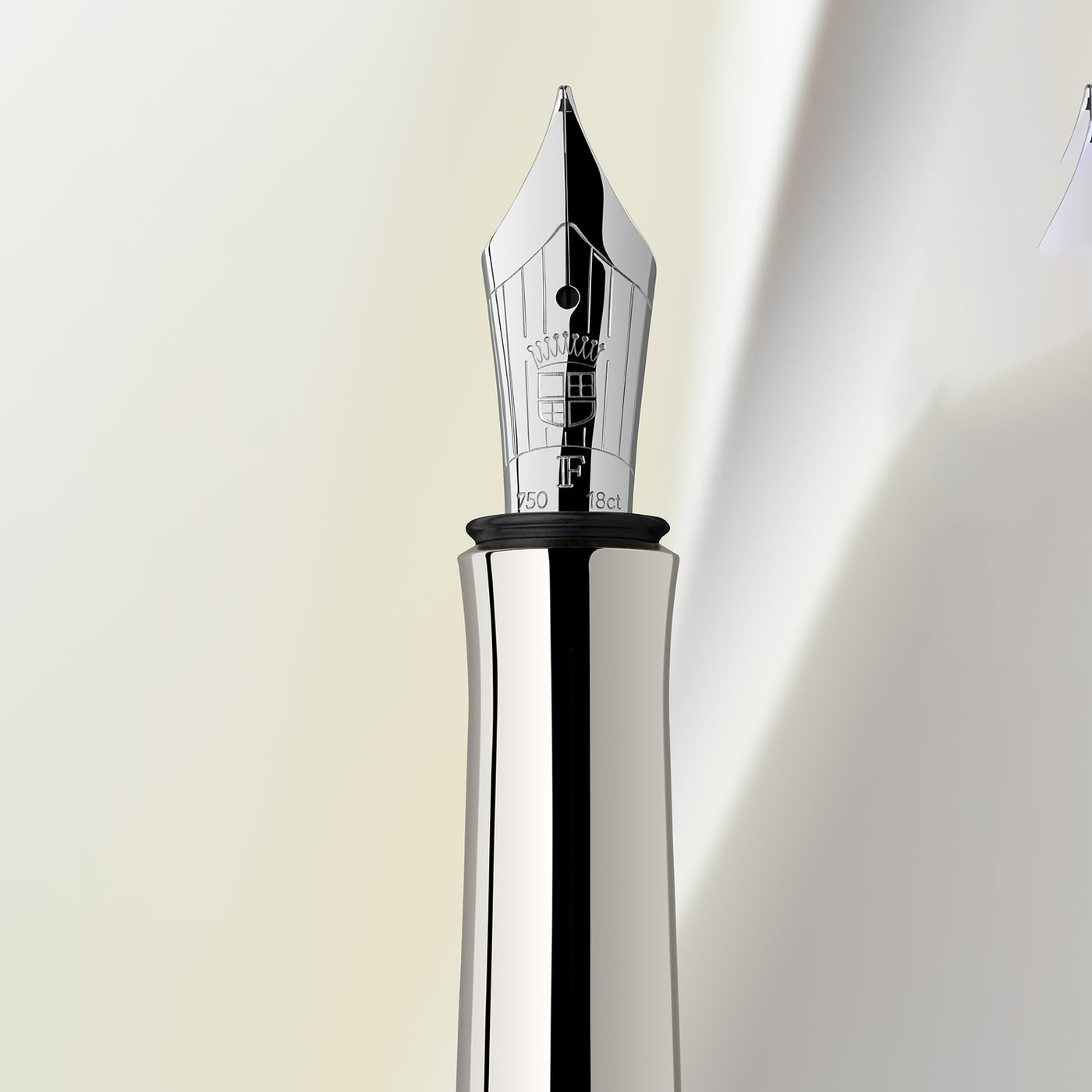 Graf Von Faber-Castell Guilloche Fountain Pen - Rhodium