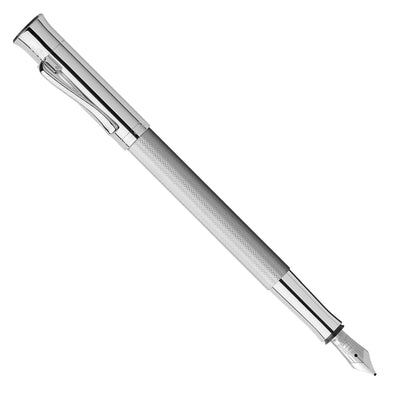 Graf Von Faber-Castell Guilloche Fountain Pen - Rhodium