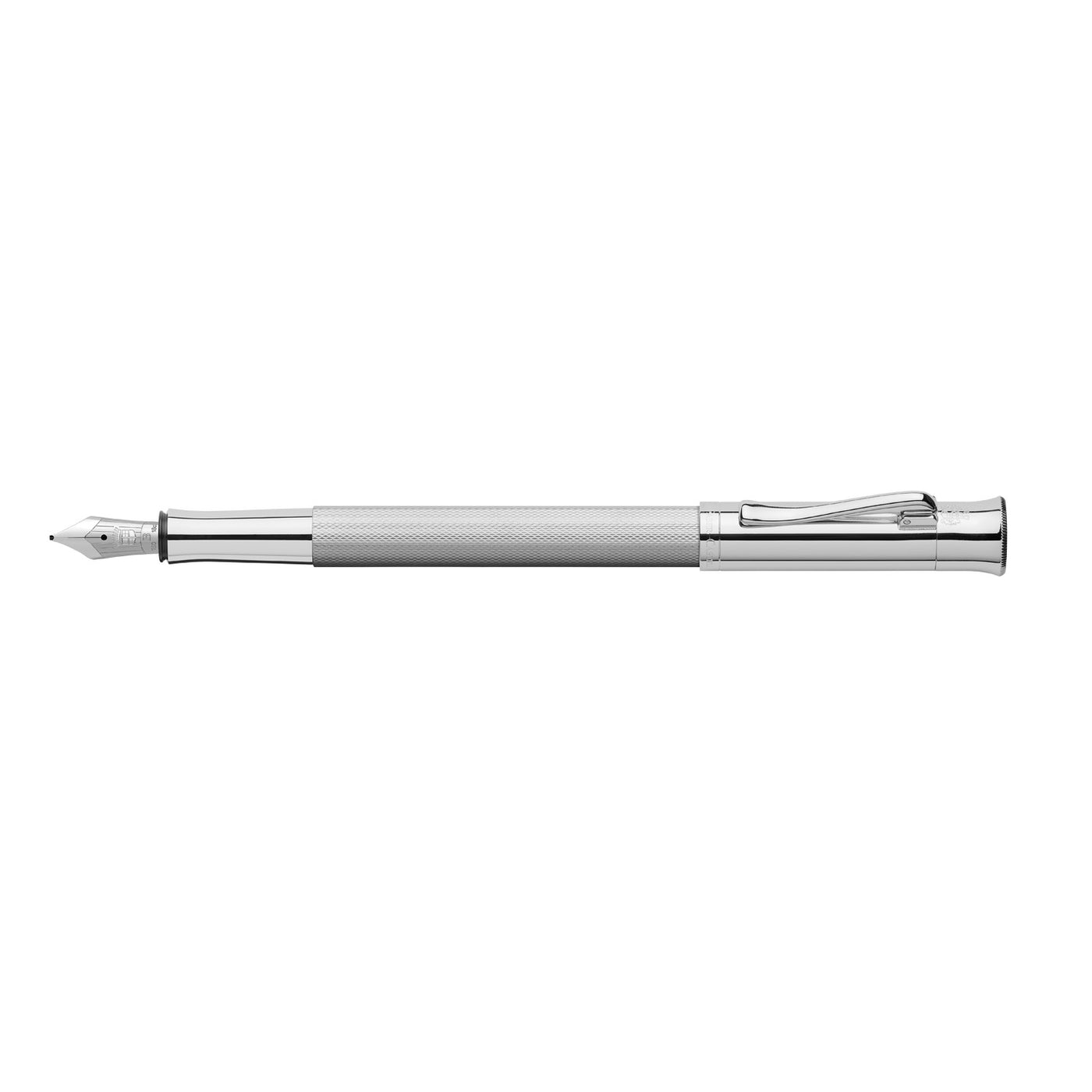 Graf Von Faber-Castell Guilloche Fountain Pen - Rhodium