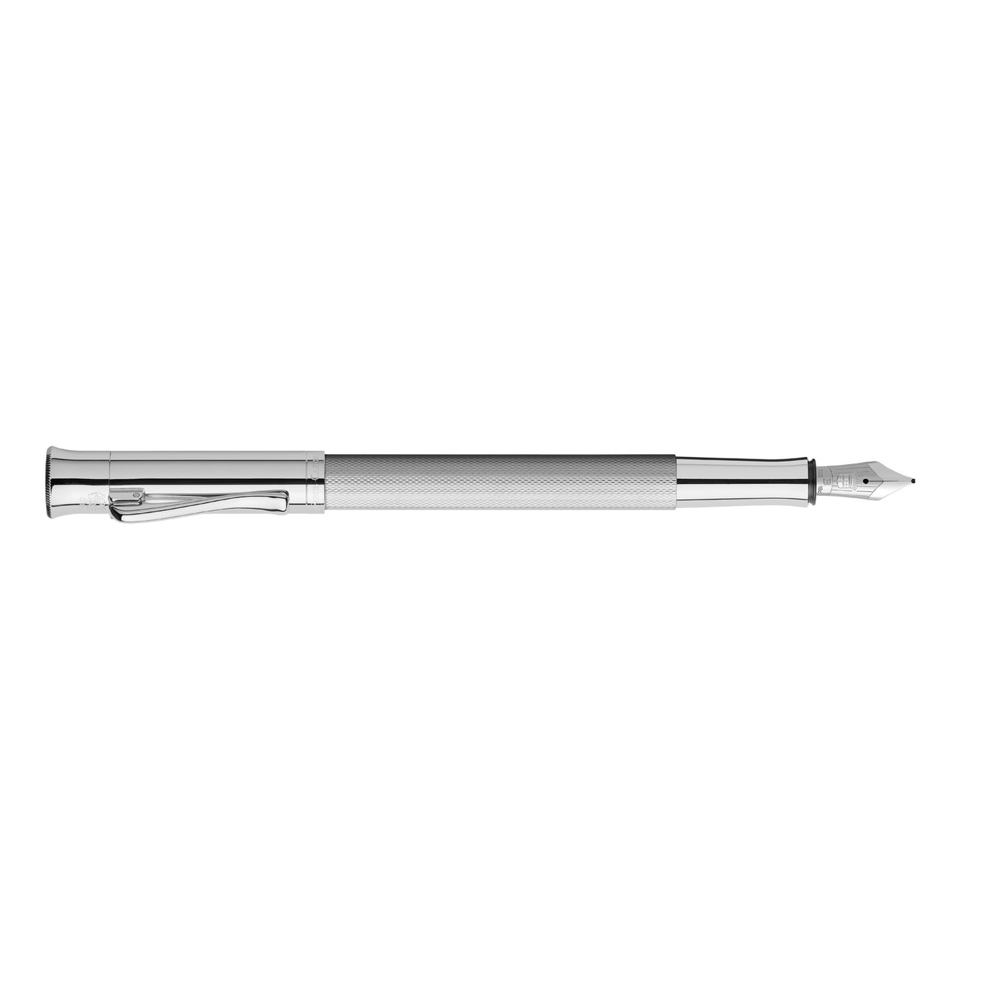 Graf Von Faber-Castell Guilloche Fountain Pen - Rhodium