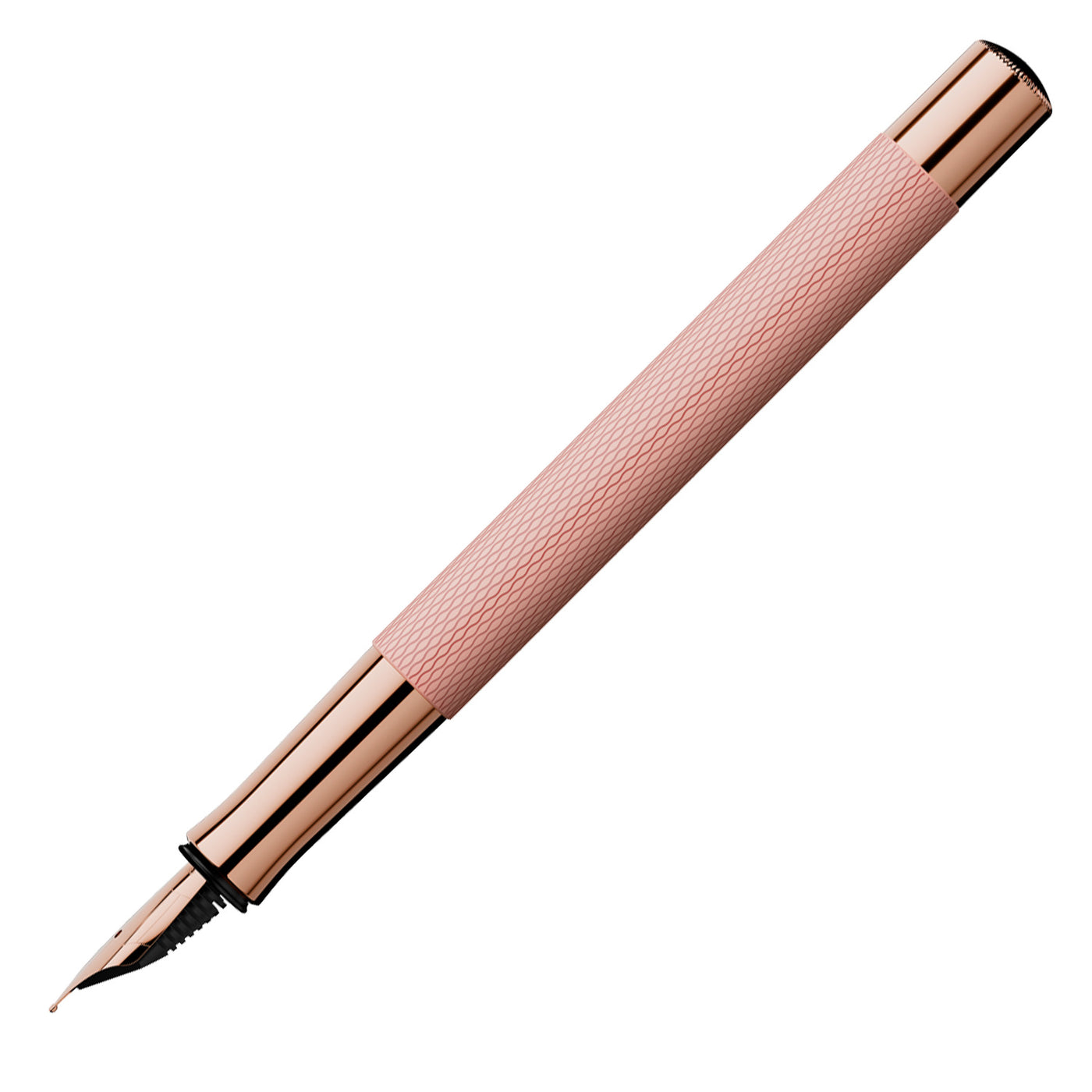 Graf Von Faber-Castell Guilloche Fountain Pen - Rose Blush 13