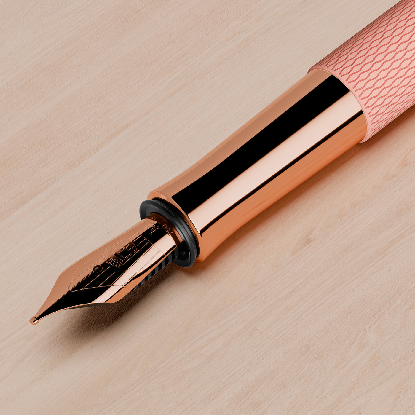 Graf Von Faber-Castell Guilloche Fountain Pen - Rose Blush 20