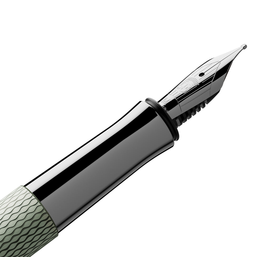 Buy GVFC Guilloche Rhodium Fountain Pen | Graf Von Faber Castell Pens