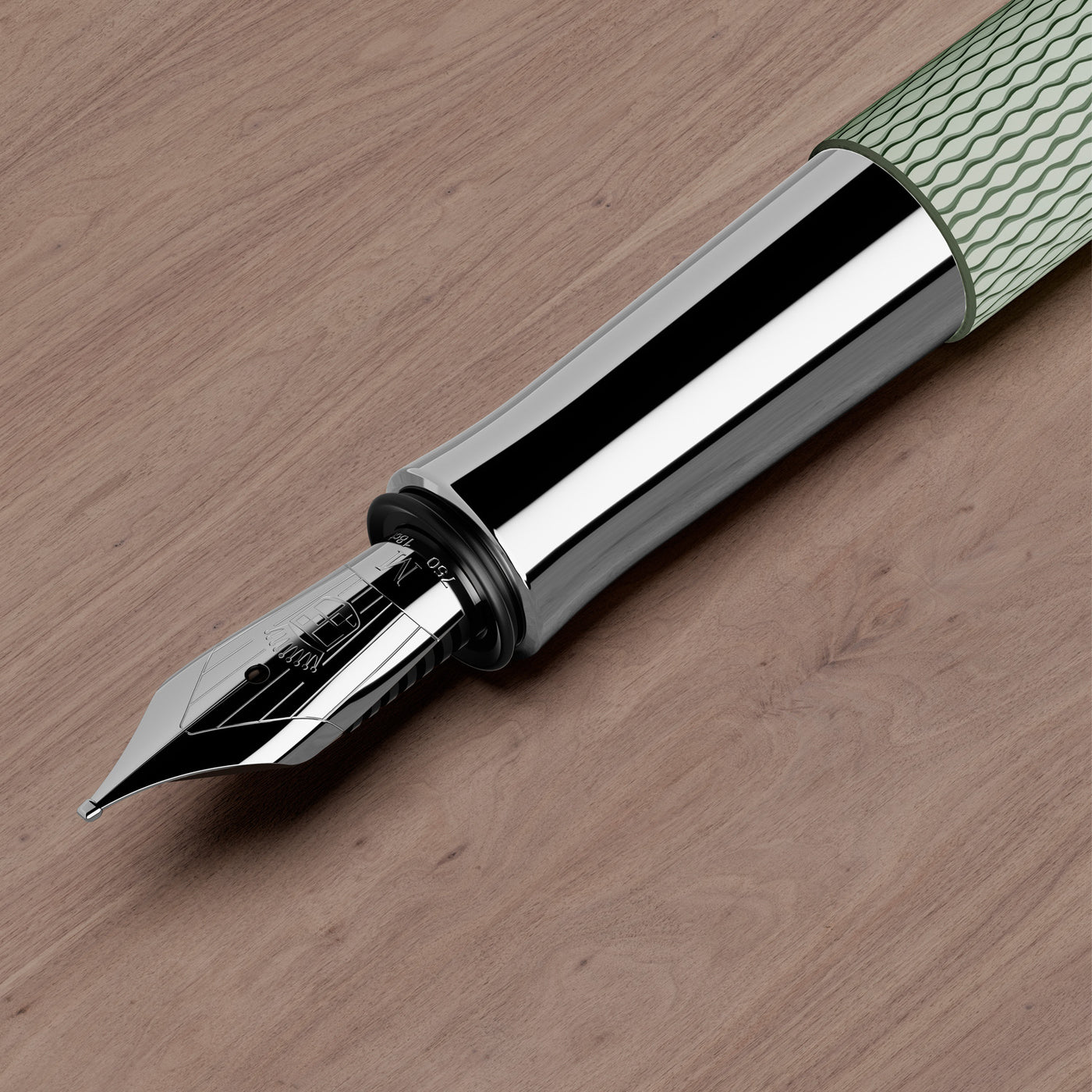 Graf Von Faber-Castell Guilloche Fountain Pen - Sage Green