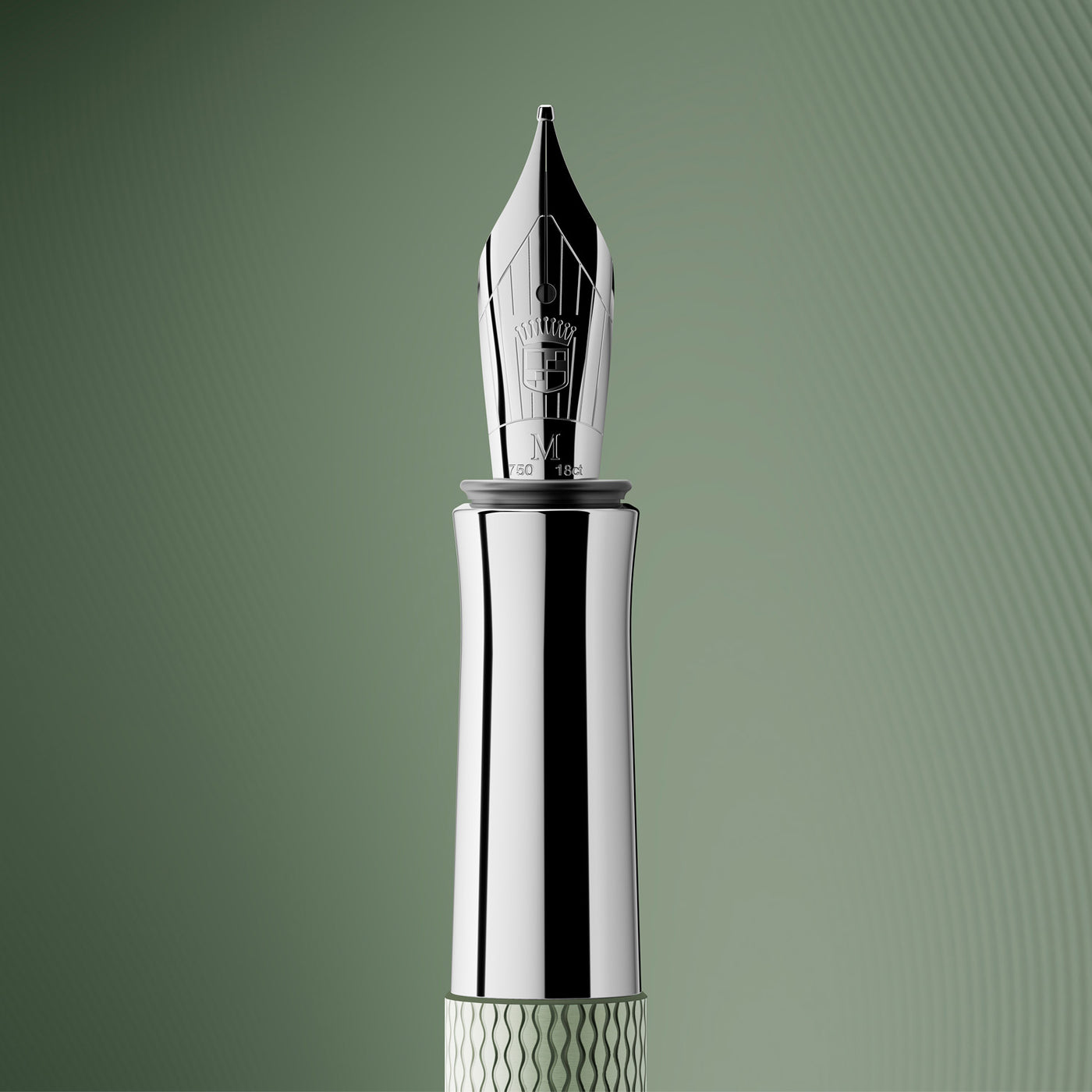 Graf Von Faber-Castell Guilloche Fountain Pen - Sage Green