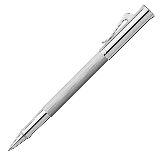Graf Von Faber-Castell Guilloche Roller Ball Pen - Rhodium CT