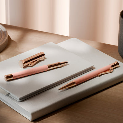 Graf Von Faber-Castell Guilloche Roller Ball Pen - Rose Blush