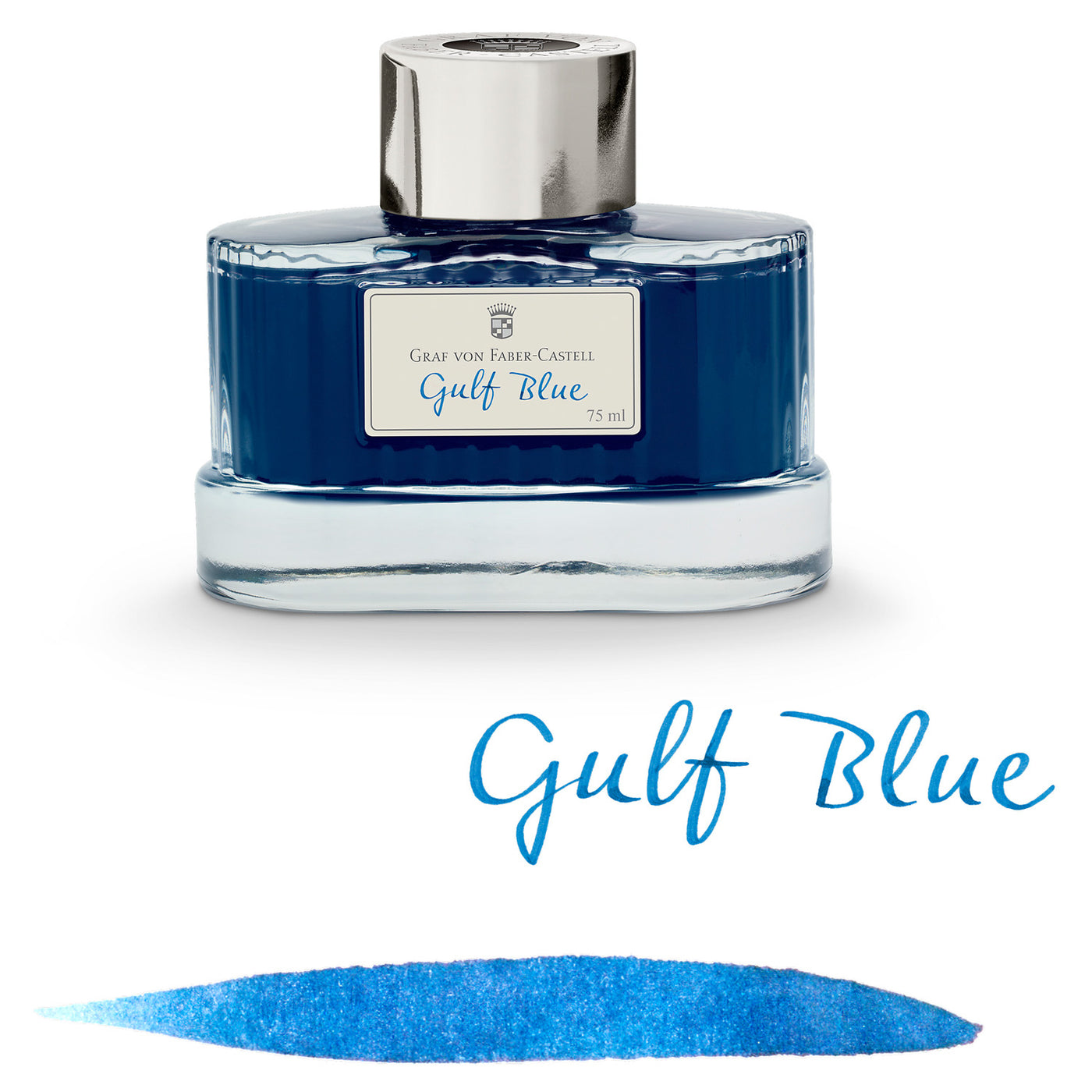Graf Von Faber-Castell Gulf Blue Ink Bottle - 75ml