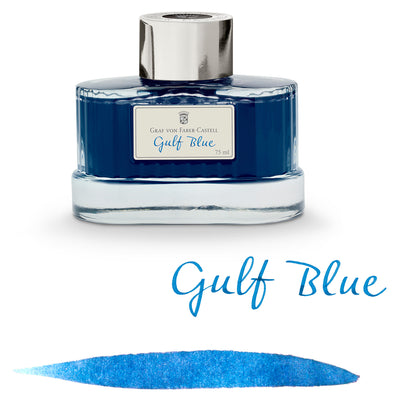 Graf Von Faber-Castell Gulf Blue Ink Bottle - 75ml