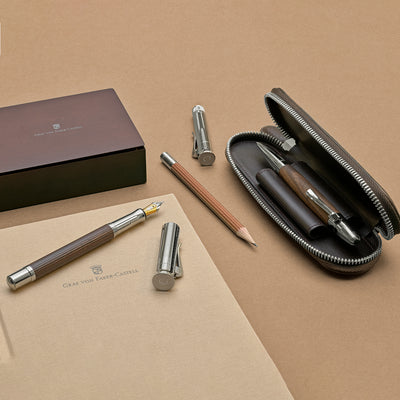 Graf Von Faber-Castell Magnum Ball Pen - Caucasian Walnut Wood