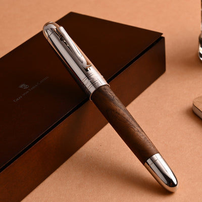 Graf Von Faber-Castell Magnum Fountain Pen - Caucasian Walnut Wood 17