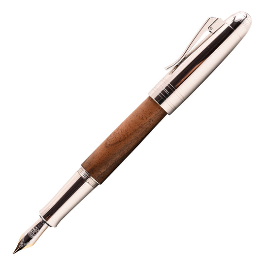 Graf Von Faber-Castell Magnum Fountain Pen - Caucasian Walnut Wood