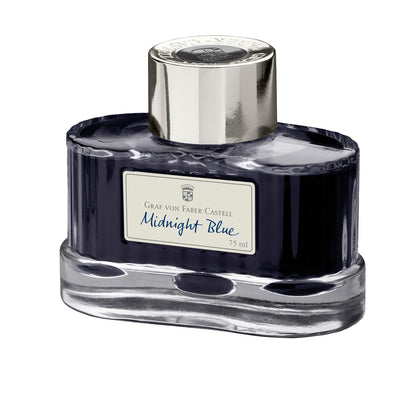 Graf Von Faber-Castell Midnight Blue Ink Bottle - 75ml