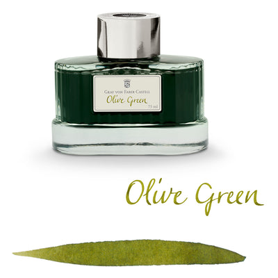 Graf Von Faber-Castell Olive Green Ink Bottle - 75ml