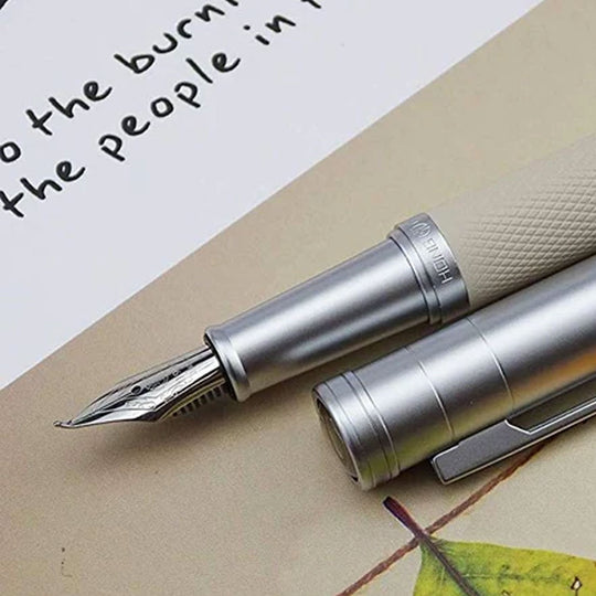 Hongdian 1850 Fountain Pen - White Silver