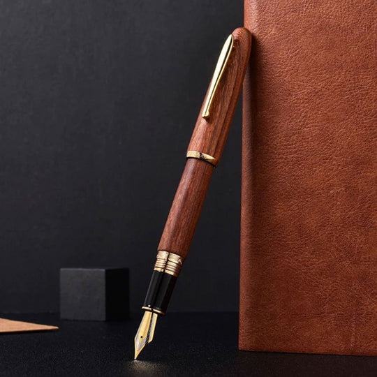 Hongdian 660 Wood Fountain Pen - Brown