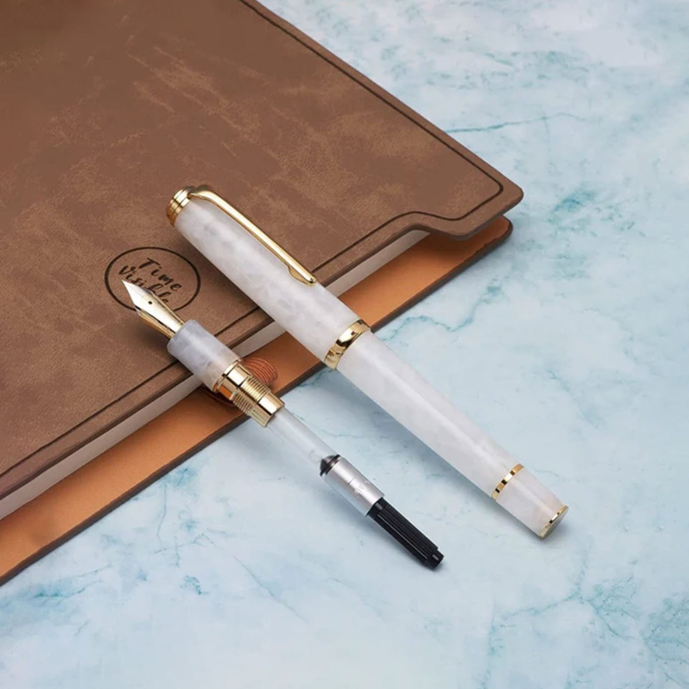 Hongdian N1 Fountain Pen - White GT 3