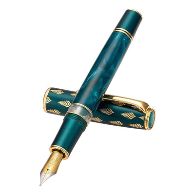 Hongdian N7 Fountain Pen - Dark Green 2