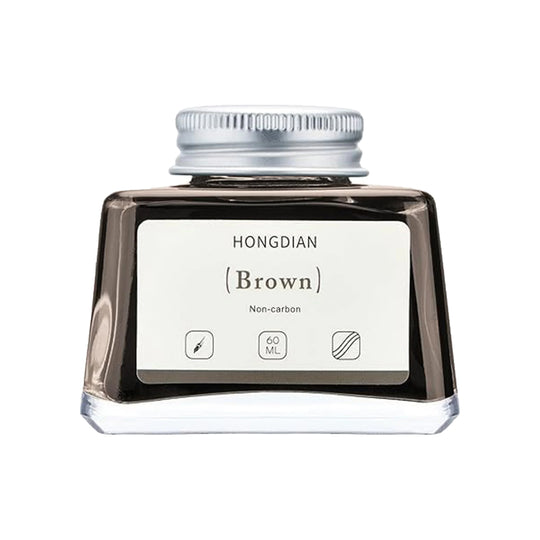 Hongdian Non Carbon Ink Bottle, Brown - 60ml
