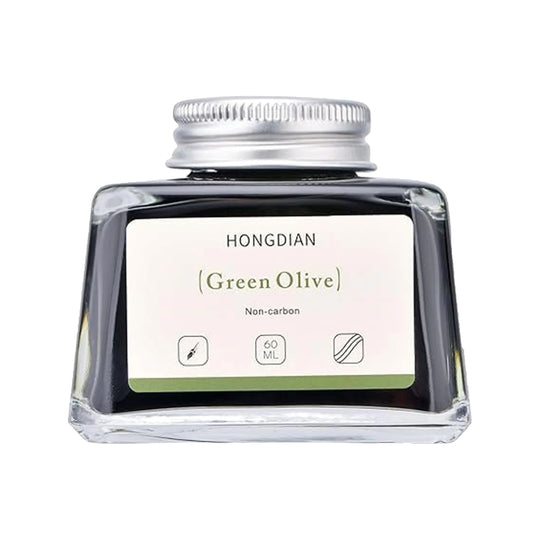 Hongdian Non Carbon Ink Bottle, Green Olive - 60ml