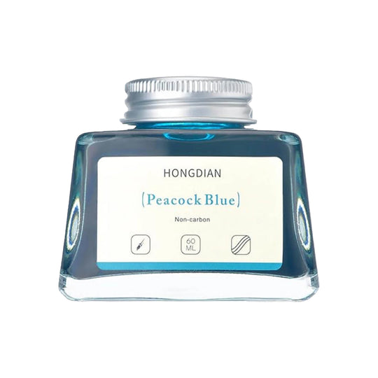 Hongdian Non Carbon Ink Bottle, Peacock Blue - 60ml