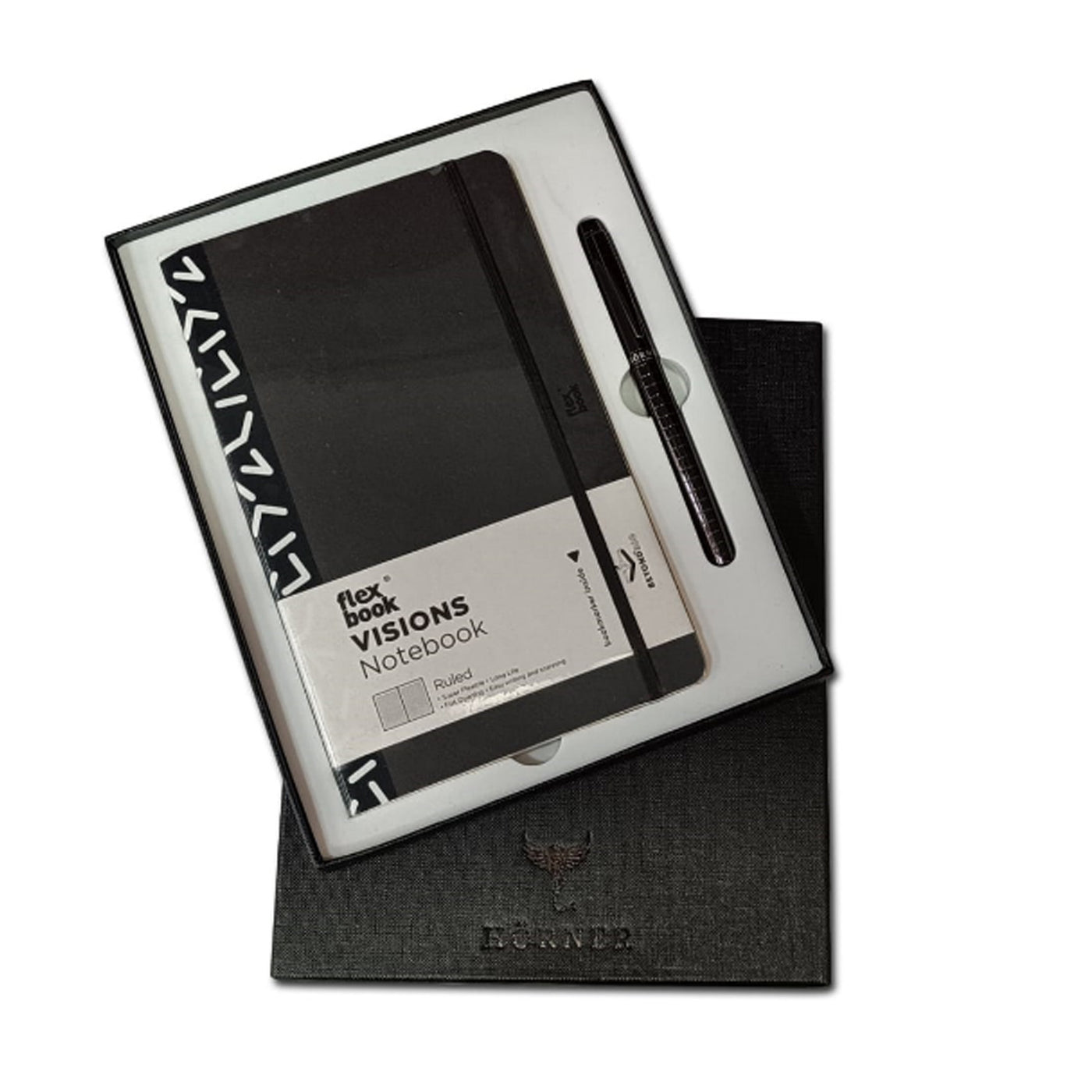 Horner Gift Set - Urban Titanium Roller Ball Pen with Notebook 1