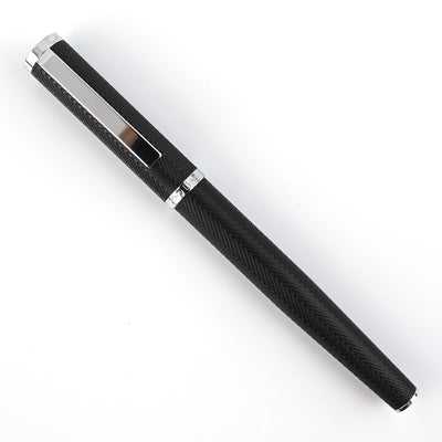 Hugo Boss Formation Herringbone Roller Ball Pen - Black CT