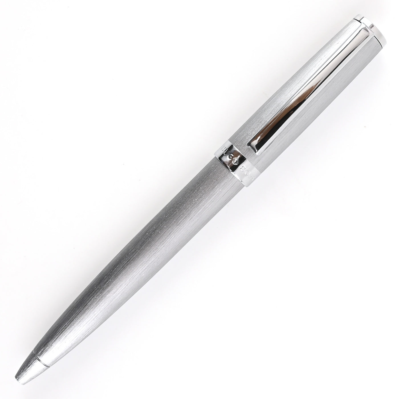 Hugo Boss Gear Ball Pen - Brushed Chrome CT 1