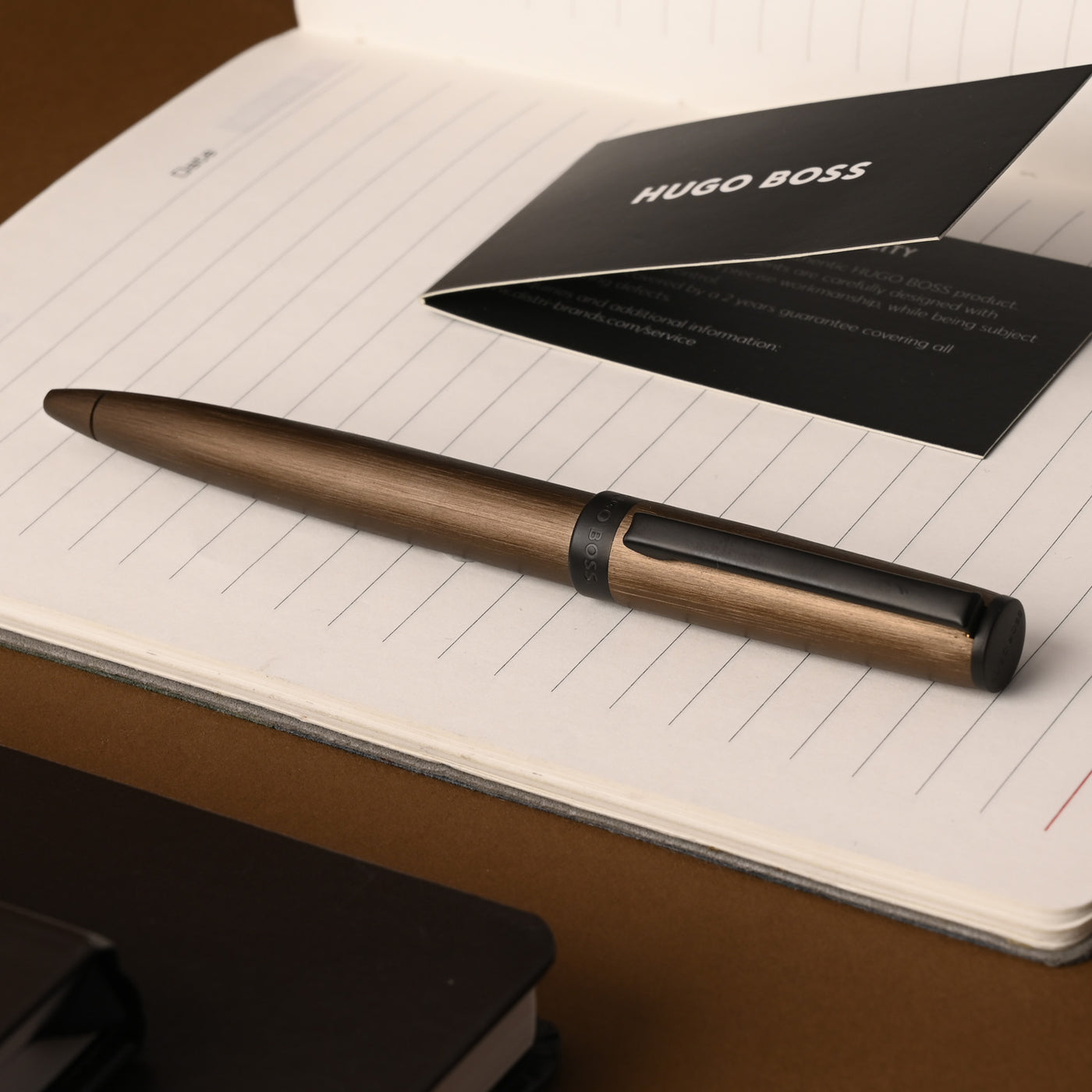 Hugo Boss Gear Ball Pen - Khaki PVD