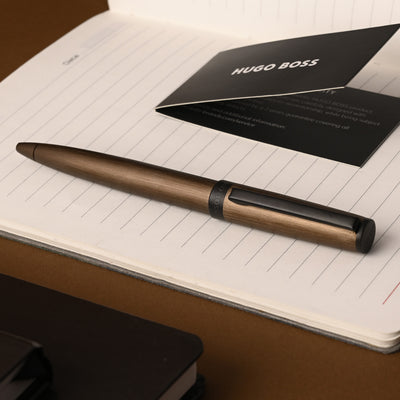Hugo Boss Gear Ball Pen - Khaki PVD