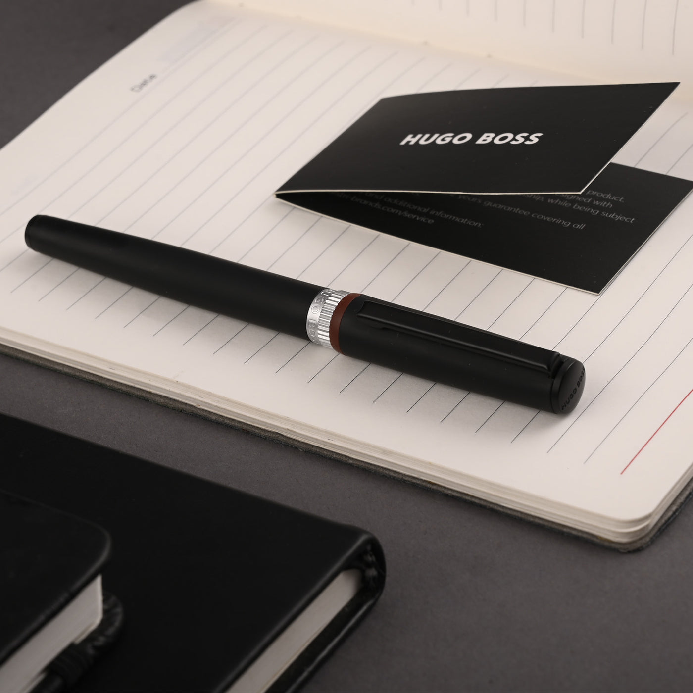 Hugo Boss Gear Roller Ball Pen - Black PVD