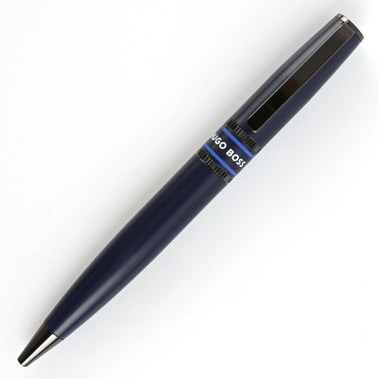 Hugo Boss Illussion Gear Ball Pen - Blue PVD