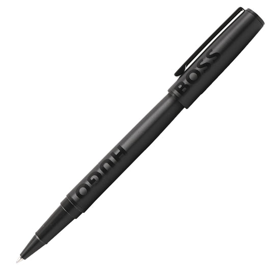 Hugo Boss Label Roller Ball Pen - Black PVD