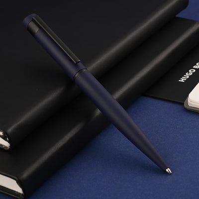 Hugo Boss Loop Ball Pen - Matte Blue PVD