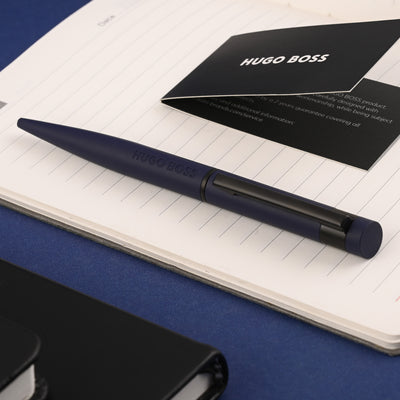 Hugo Boss Loop Ball Pen - Matte Blue PVD