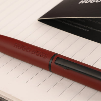 Hugo Boss Loop Ball Pen - Matte Red PVD 7