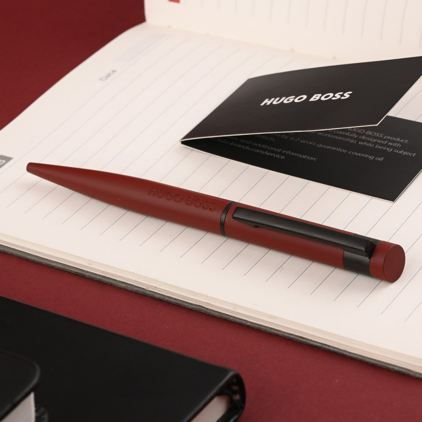 Hugo Boss Loop Ball Pen - Matte Red PVD 9