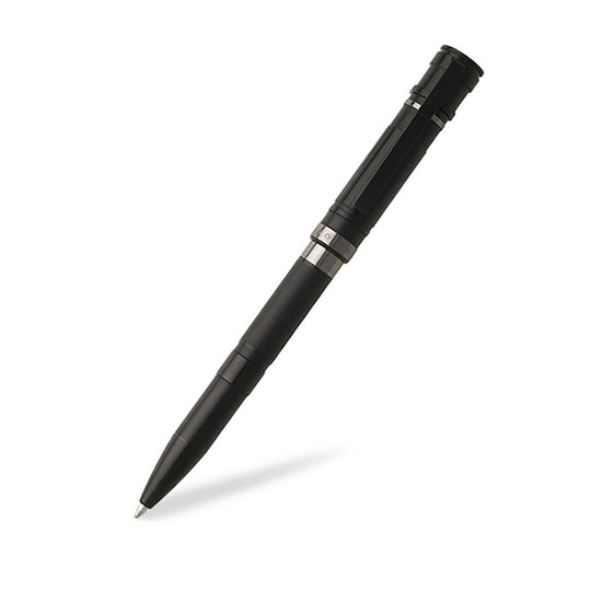 Hugo Boss Mechanic Ball Pen, Black / Chrome Trim