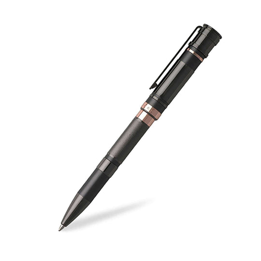 Hugo Boss Mechanic Ball Pen, Black / Gold Trim