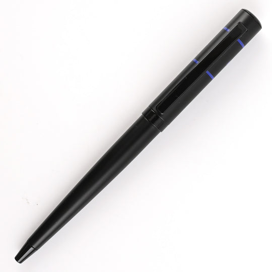 Hugo Boss Ribbon Matrix Ball Pen - Black & Blue PVD