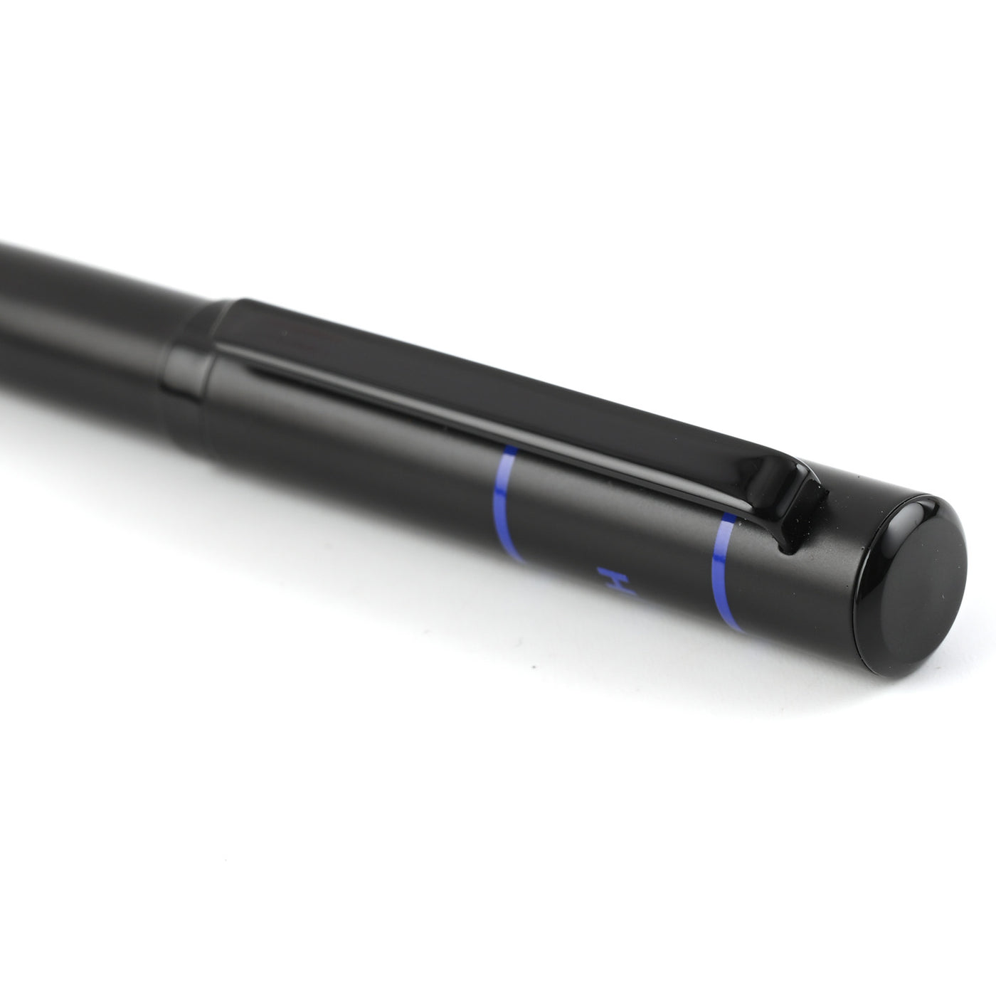 Hugo Boss Ribbon Matrix Ball Pen - Black & Blue PVD