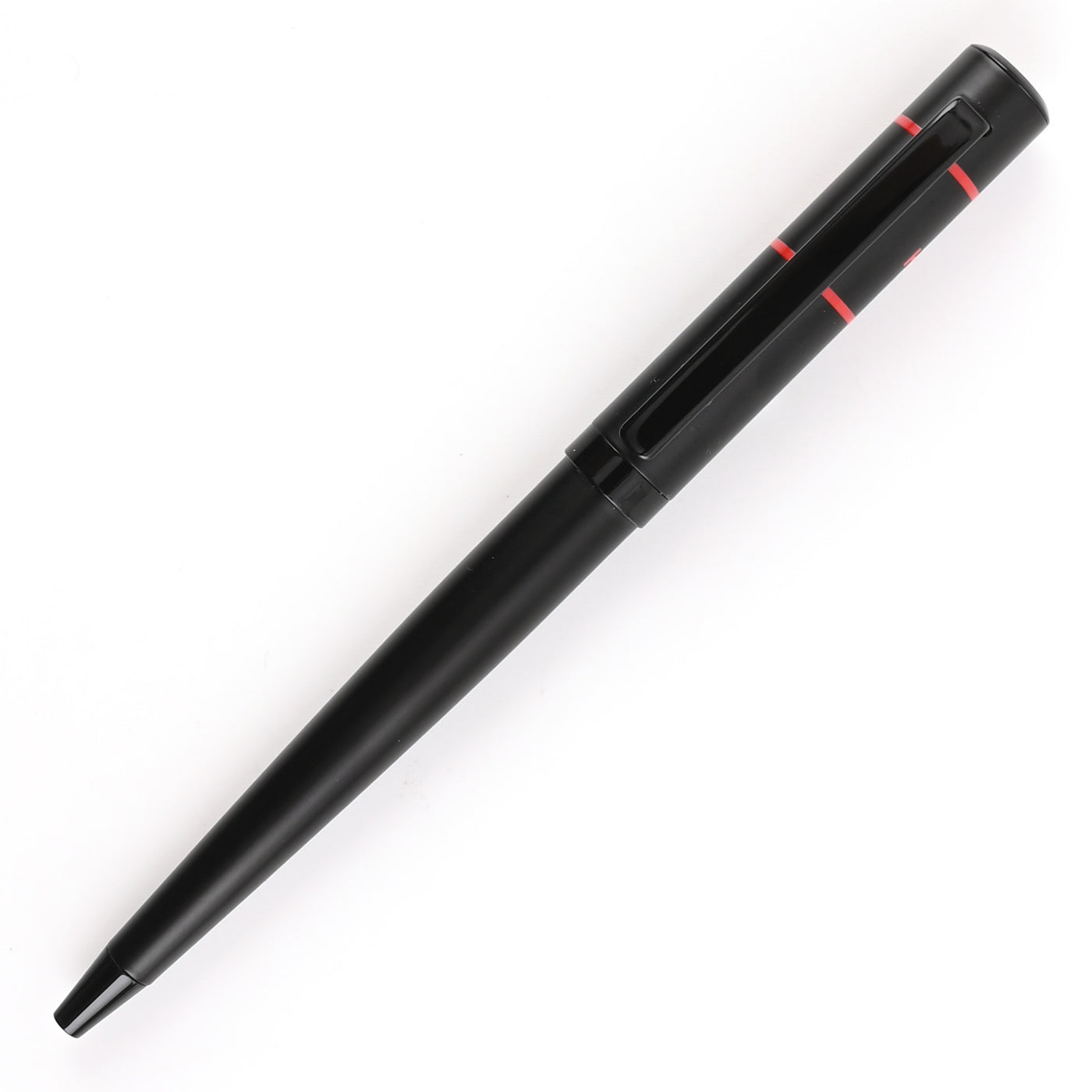 Hugo Boss Ribbon Matrix Ball Pen - Black & Red PVD 1